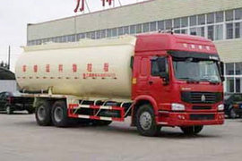 随州力神(醒狮牌)中国重汽底盘粉粒物料运输车